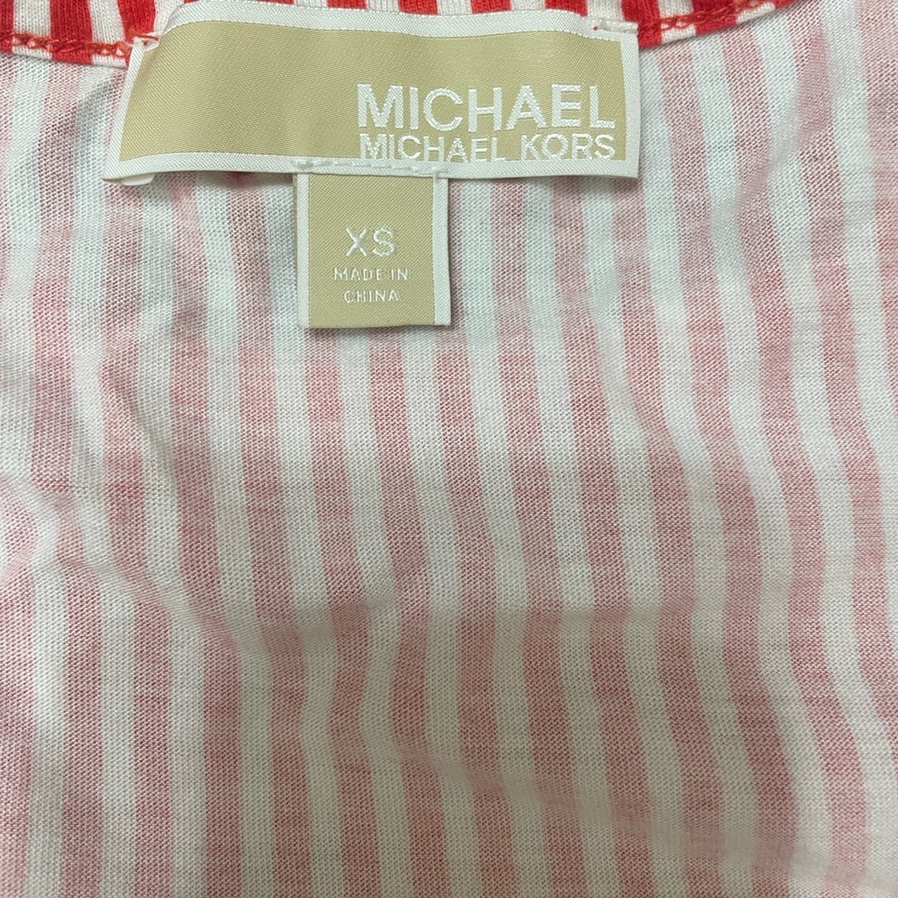 Michael Kors red and white striped shirt - Picture 7 of 9